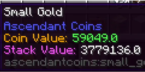 Ascendant Coins — скриншот 2 (Моды, Minecraft)