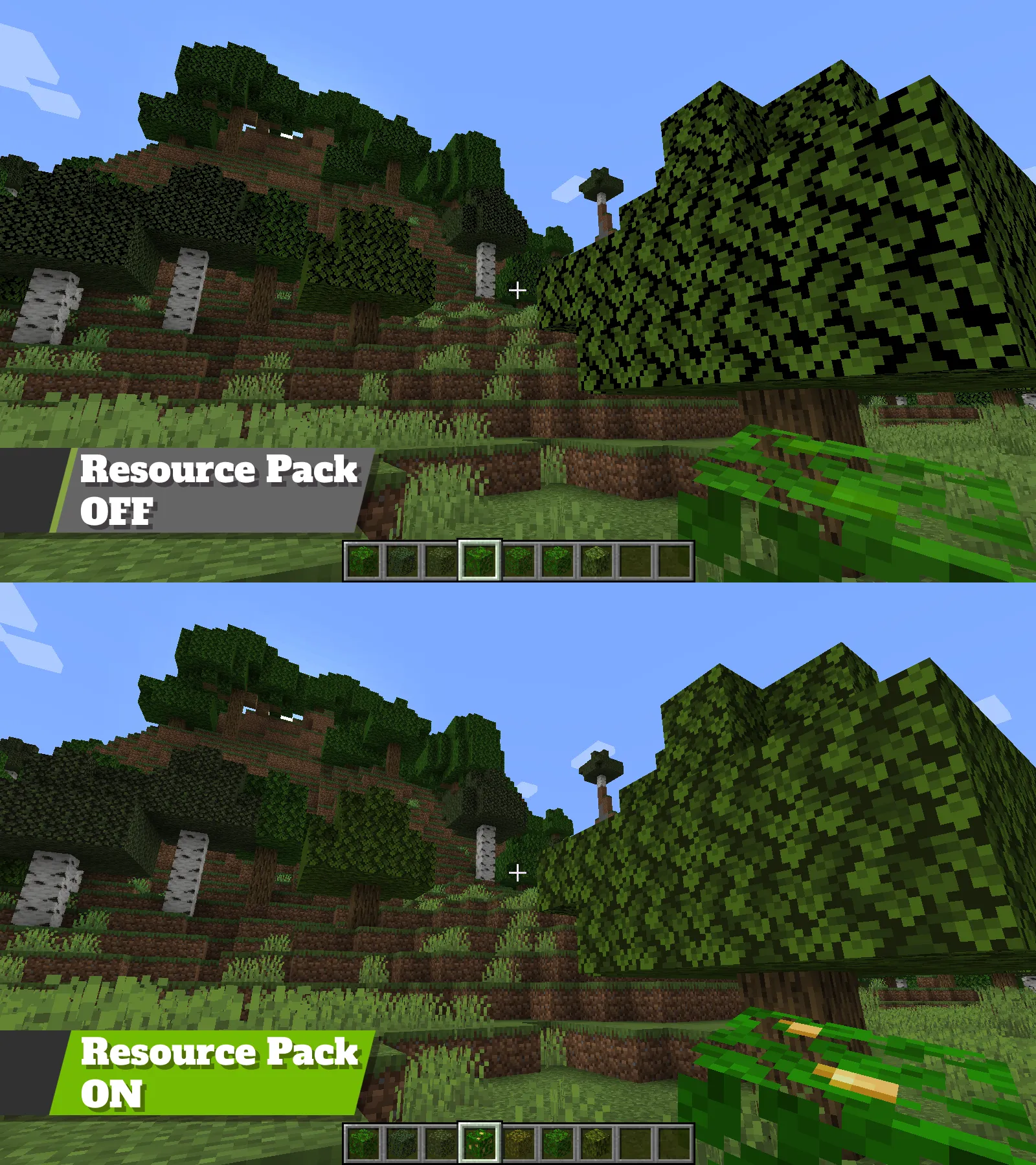 Slightly Better Foliage Colors — скриншот 1 (Текстуры, Minecraft)