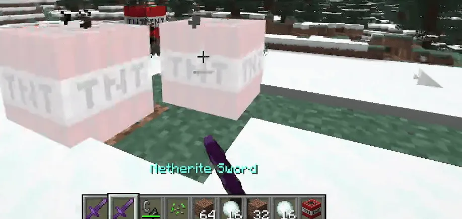 TNT knock-BACK, Моды, Minecraft