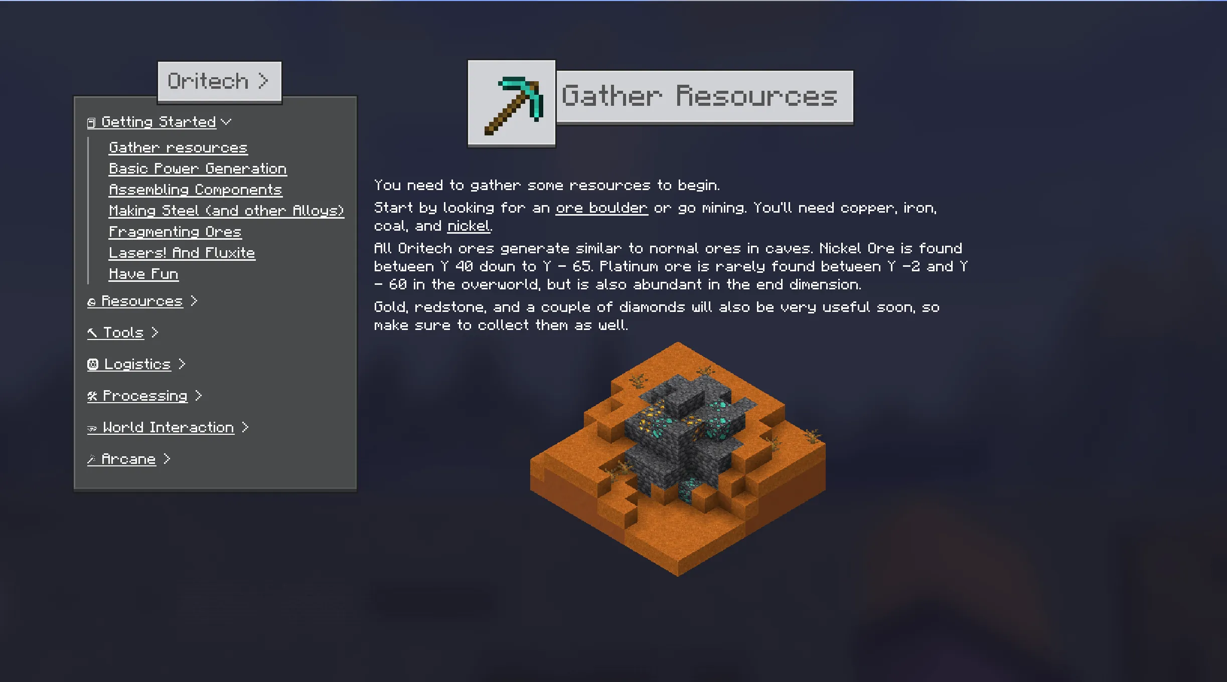 Oracle Index, Моды, Minecraft