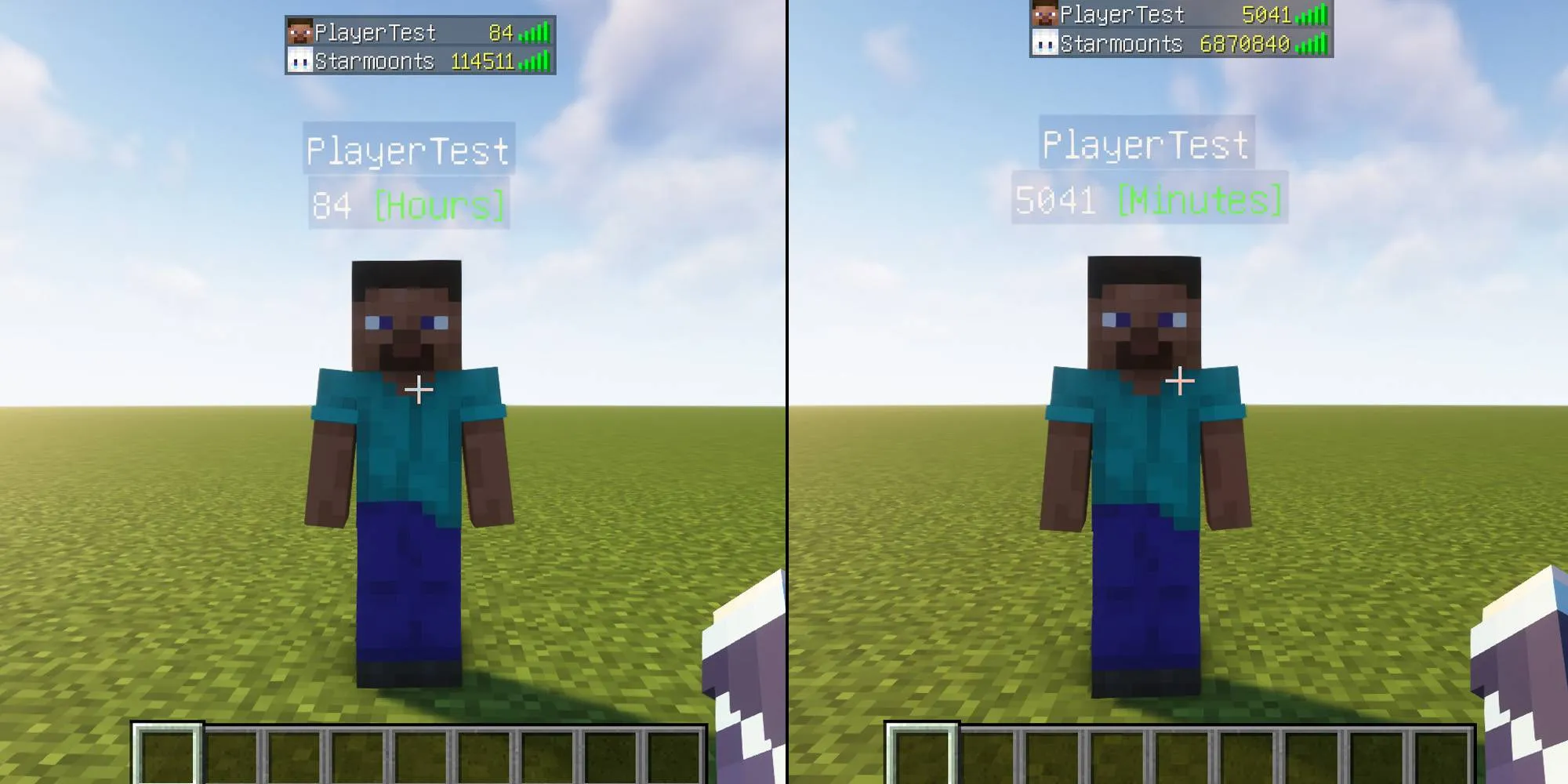 PlayTimeStatistics, Моды, Minecraft