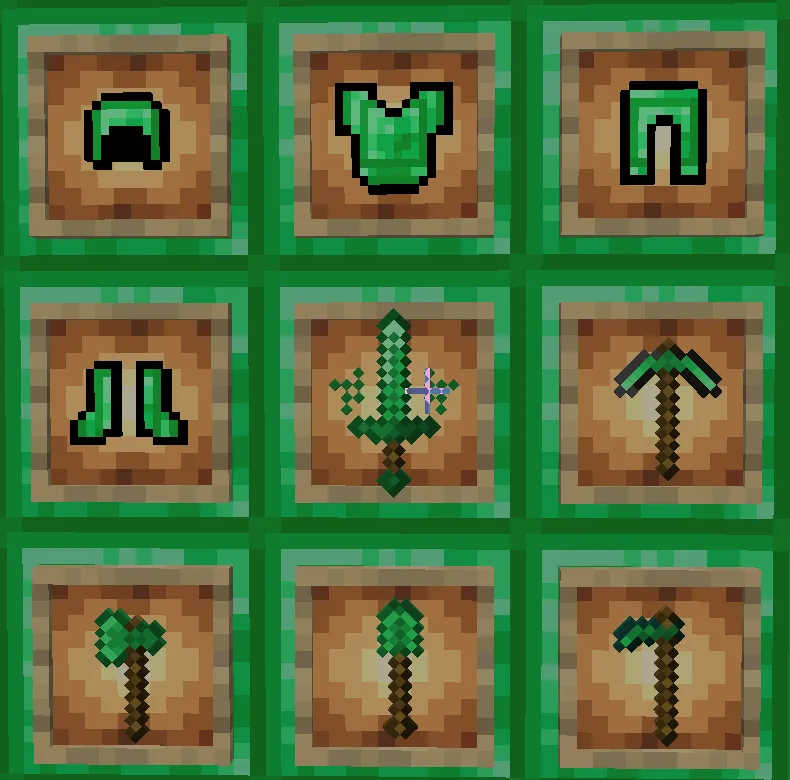 The Set of Emerald, Моды, Minecraft