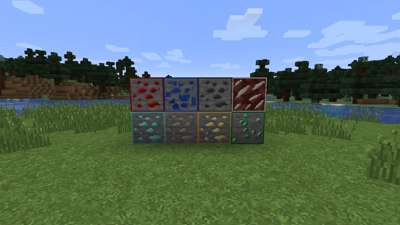 Ore Grids Faithful x32 Add-On — скриншот 2 (Текстуры, Minecraft)