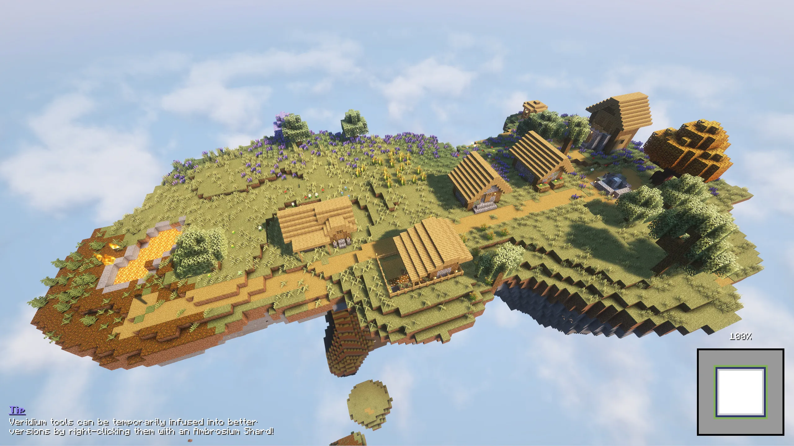 Loading Backgrounds - Floating Islands, Текстуры, Minecraft