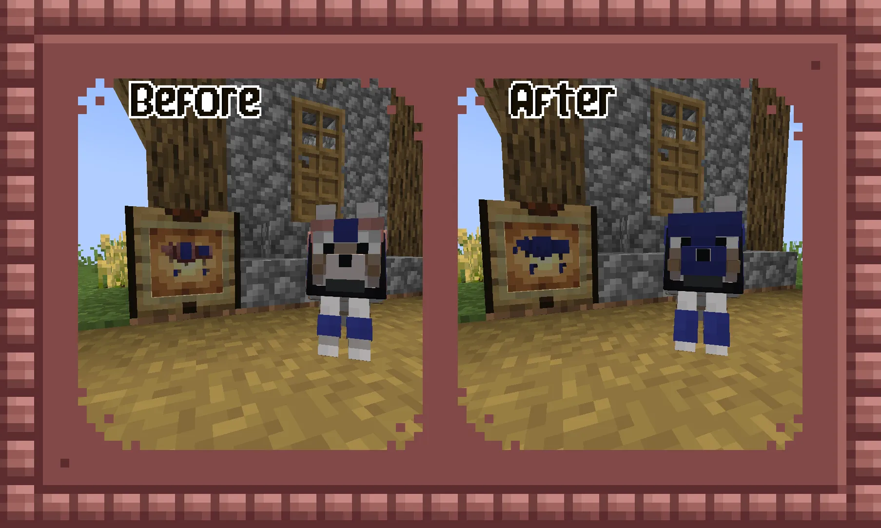 BetterWolfArmor, Текстуры, Minecraft