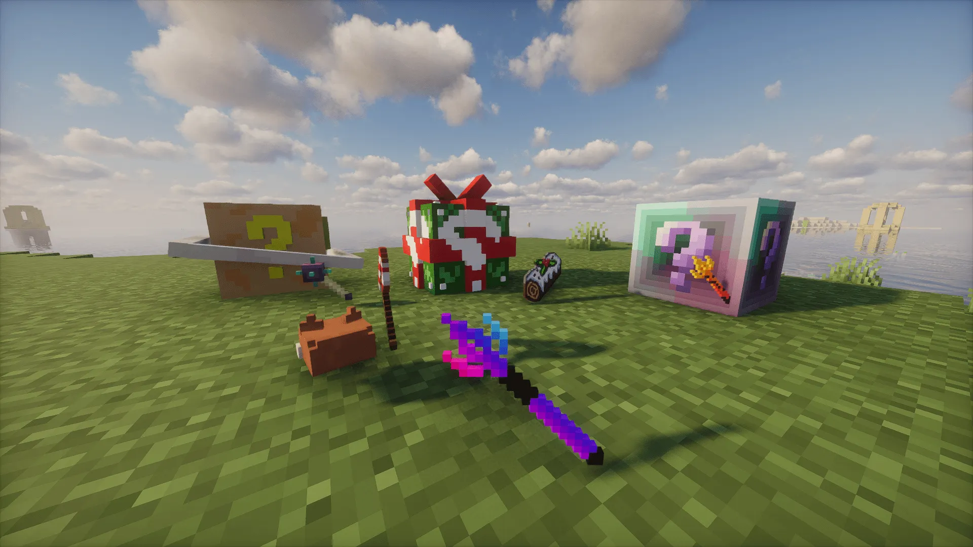 Lucky Block Explosion — скриншот 1 (Модпаки, Minecraft)