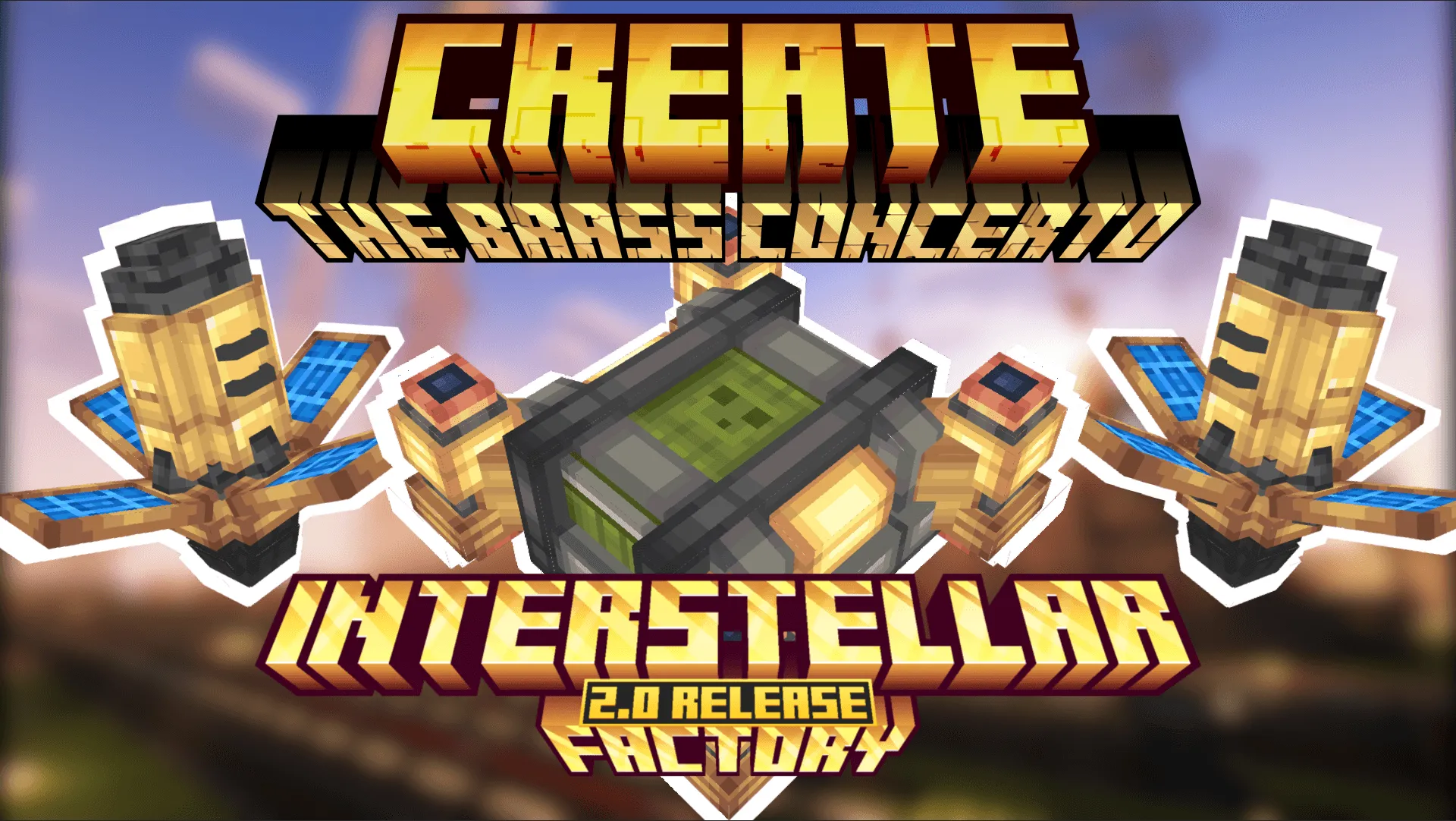 Create The Brass Concerto 机械动力 黄铜协奏曲 — скриншот 1 (Модпаки, Minecraft)