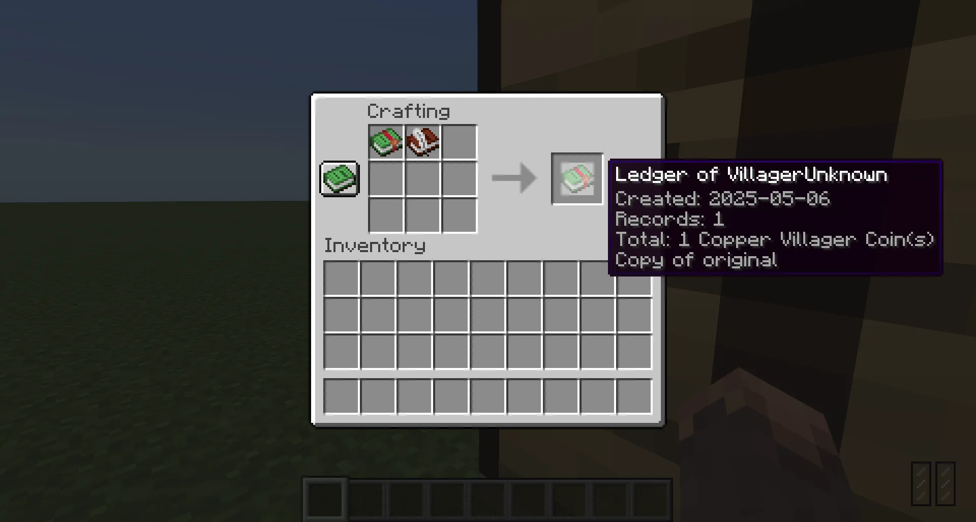 Bookkeeping for Villager Coin (Receipts & Ledgers) — скриншот 2 (Моды, Minecraft)