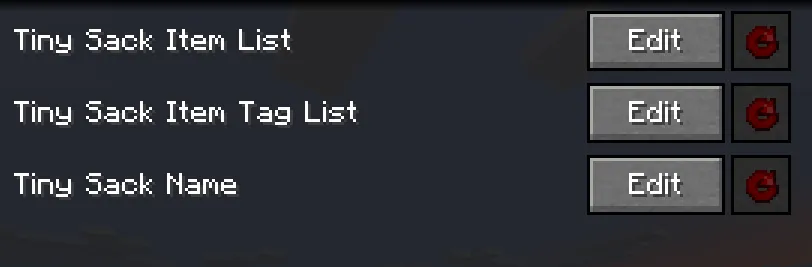 Configurable Sacks, Моды, Minecraft