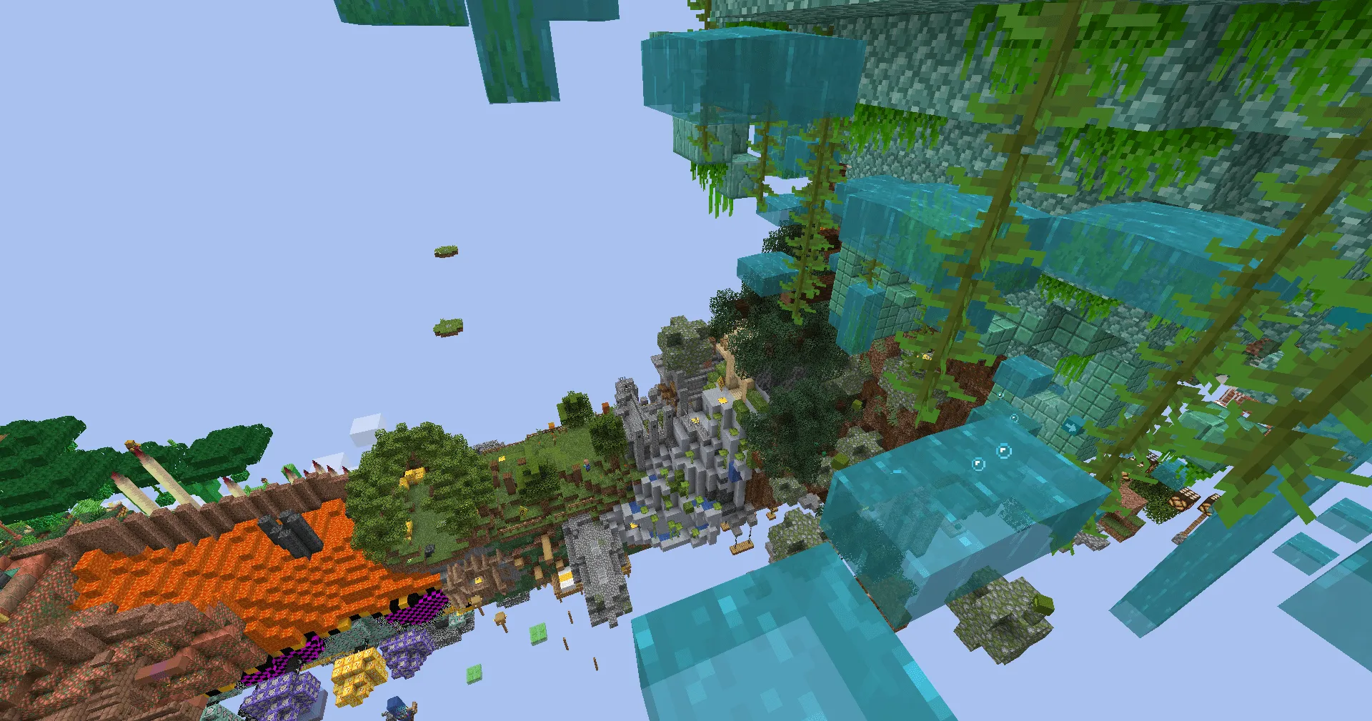 Block by Block, Карты, Minecraft