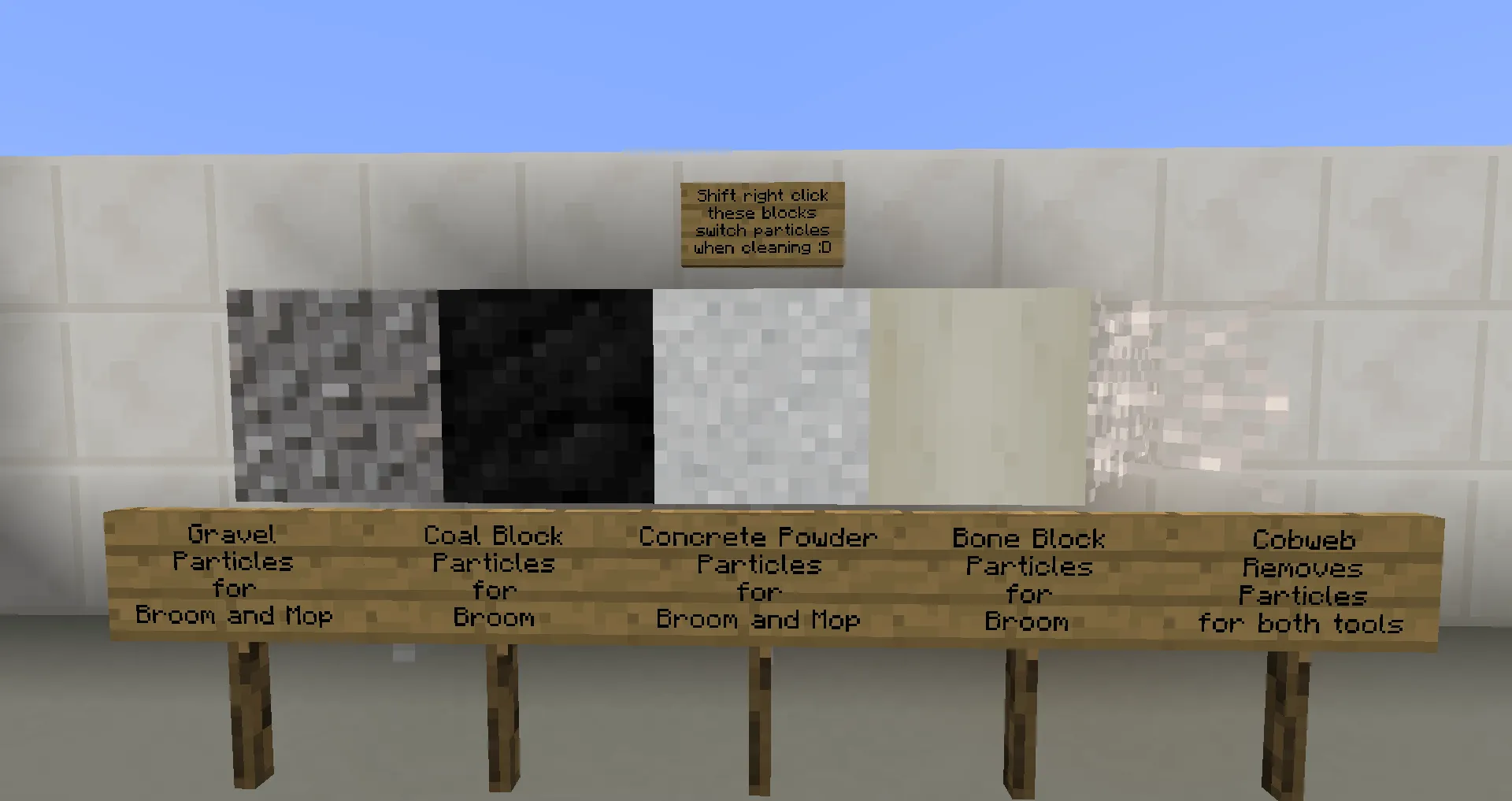 Cleaning Mod, Моды, Minecraft