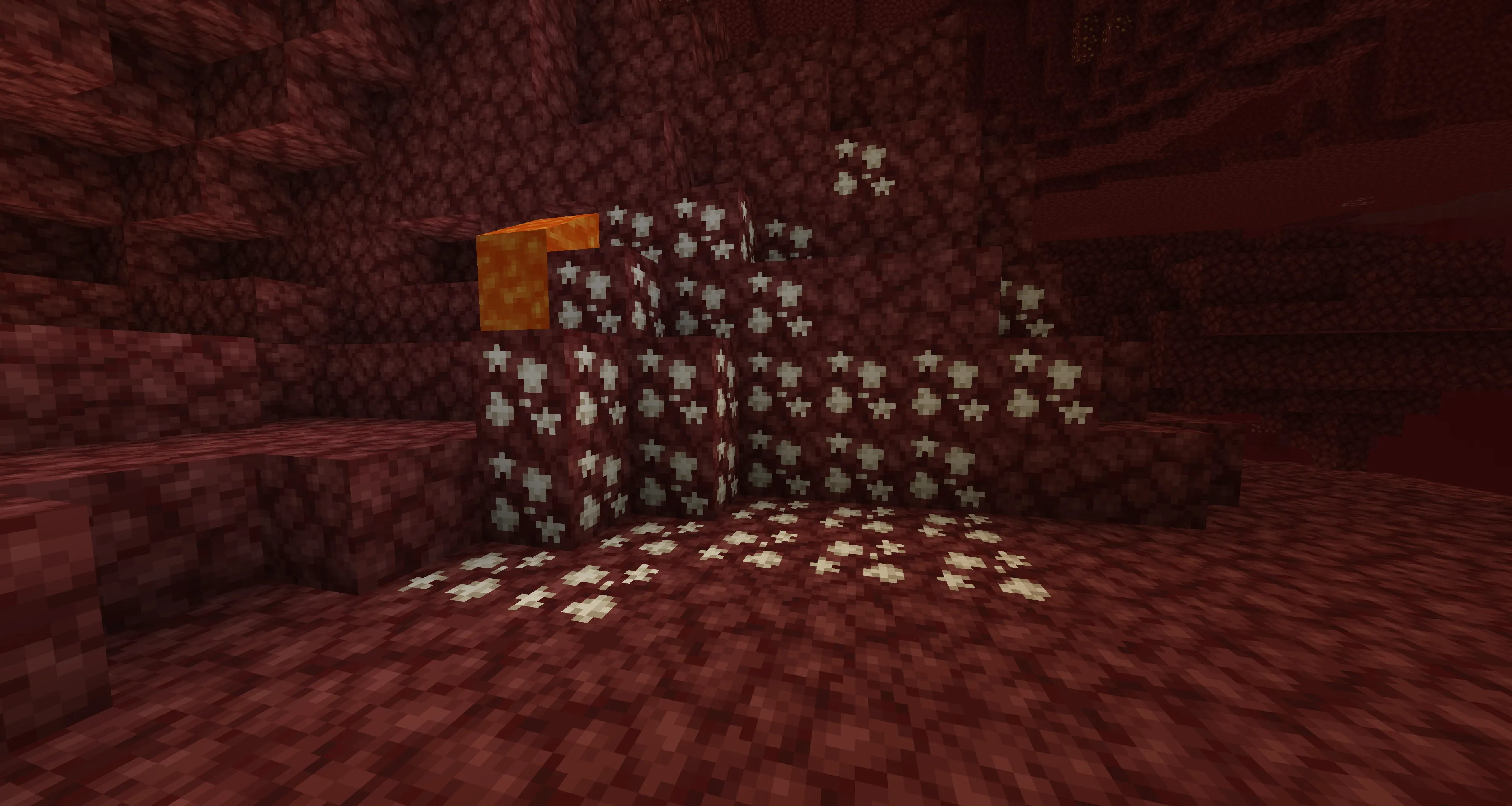 [16x] Cottagecore Nether Quartz Ore — скриншот 1 (Текстуры, Minecraft)