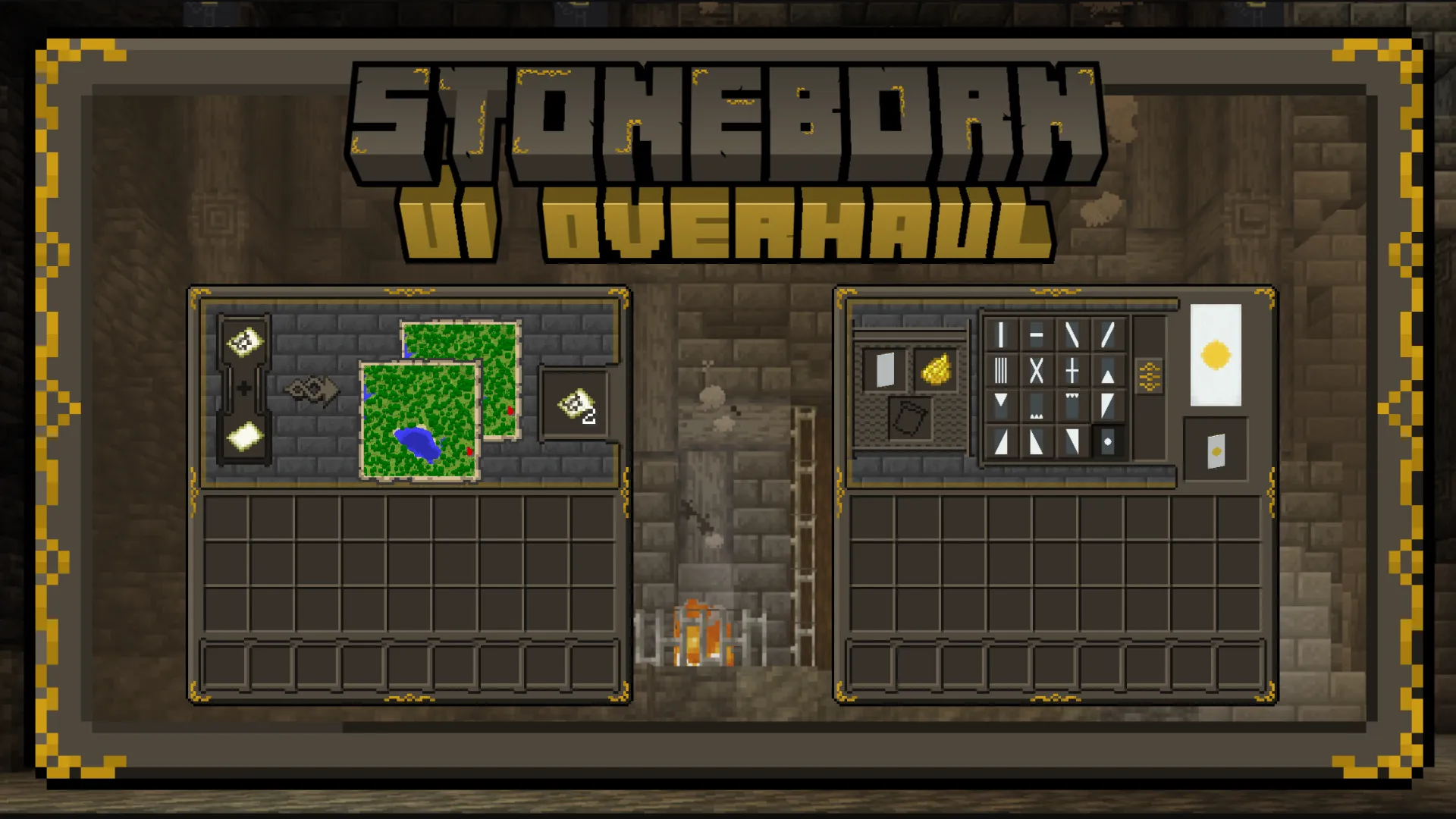 STONEBORN - Dwarven-Fantasy Inspired UI Overhaul, Текстуры, Minecraft