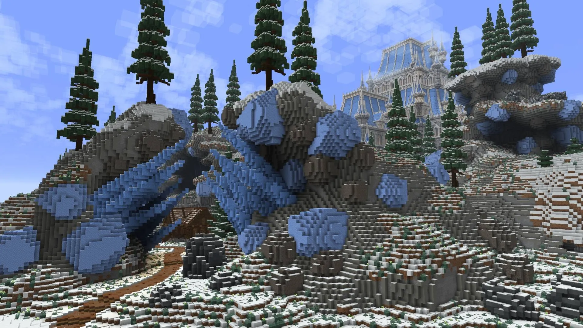 Ice Castle - Survival Spawn, Карты, Minecraft