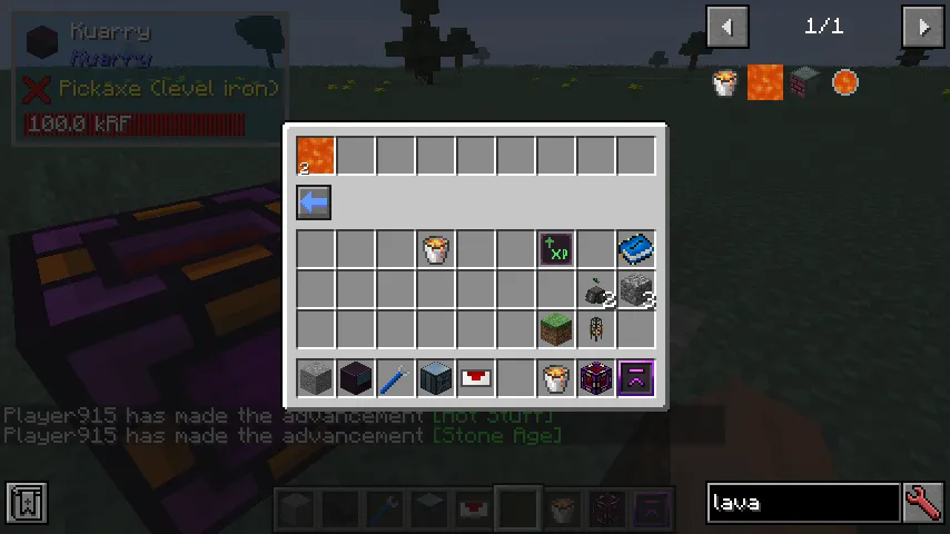 Kuarry, Моды, Minecraft