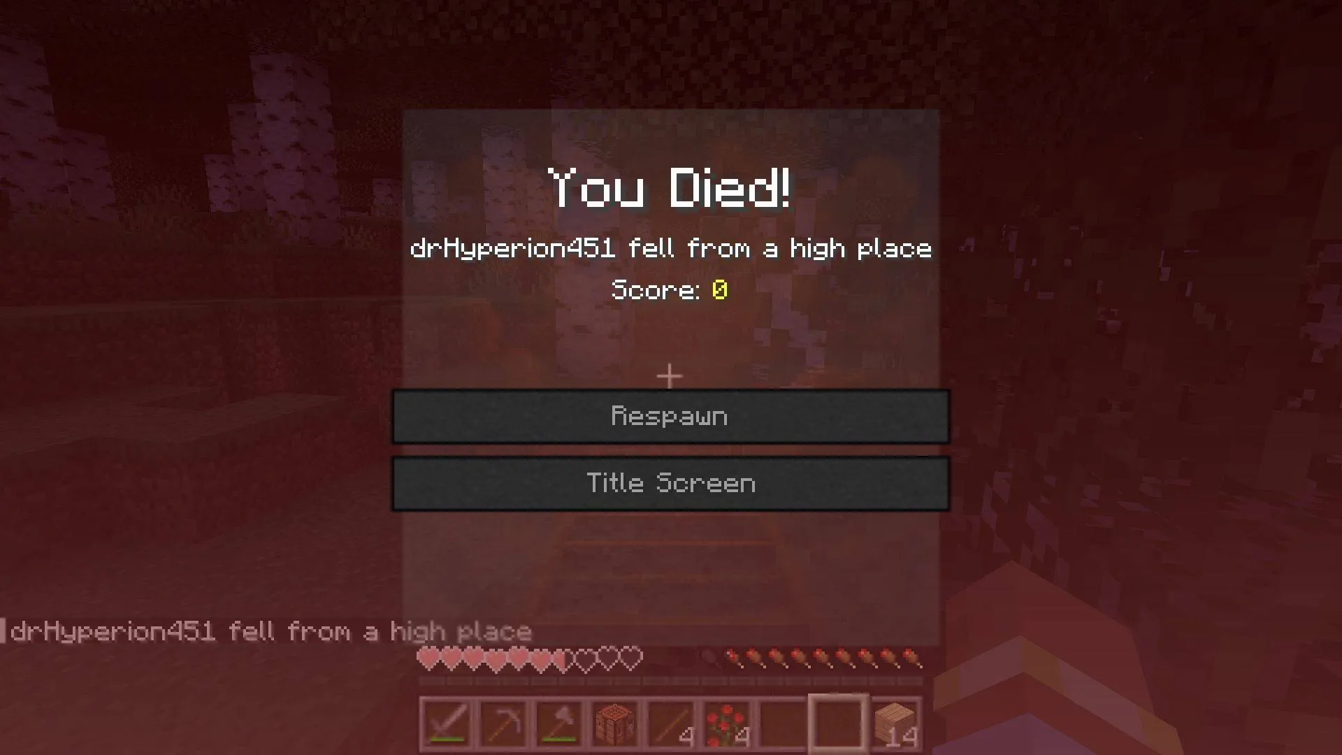 Near death experience, Моды, Minecraft