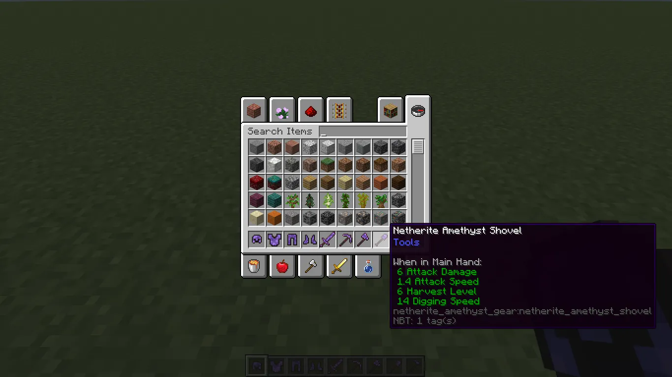 Netherite Amethyst Gear, Моды, Minecraft