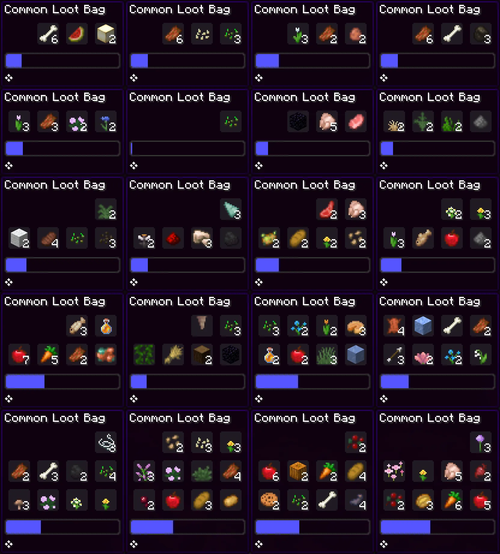 Vanilla Loot Bags — скриншот 5 (Дата-паки, Minecraft)