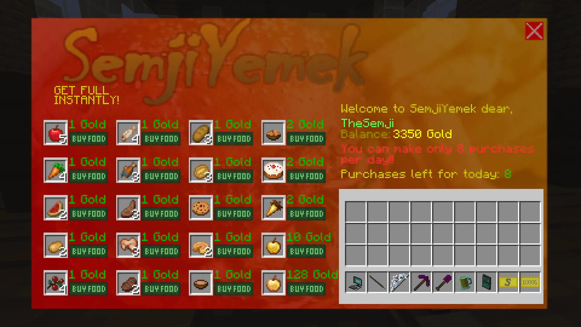 Semji Net, Моды, Minecraft
