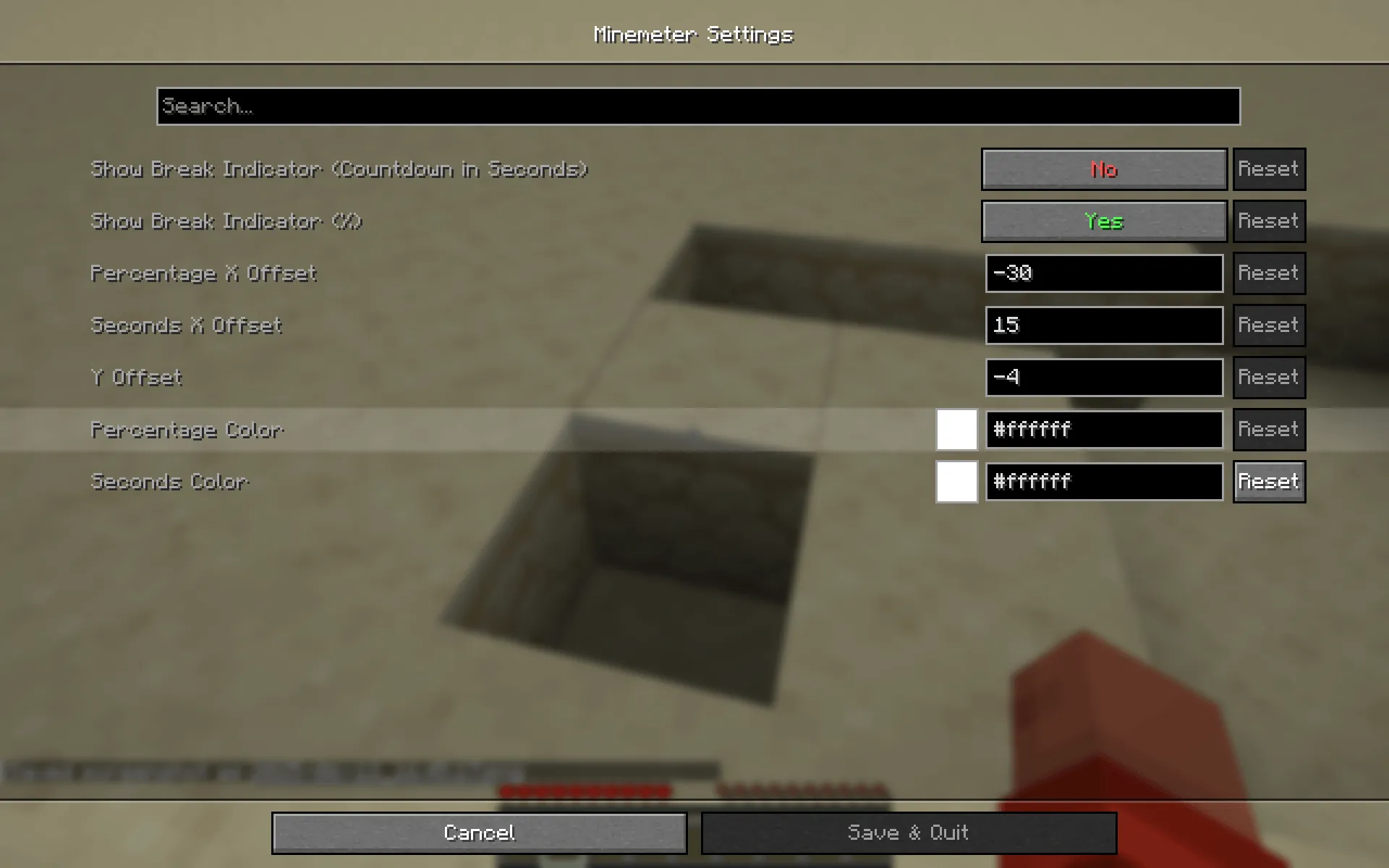 Minemeter — скриншот 1 (Моды, Minecraft)