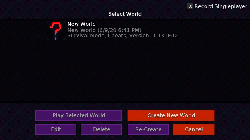 Dark Menu 1.11 - 1.16 — скриншот 1 (Текстуры, Minecraft)