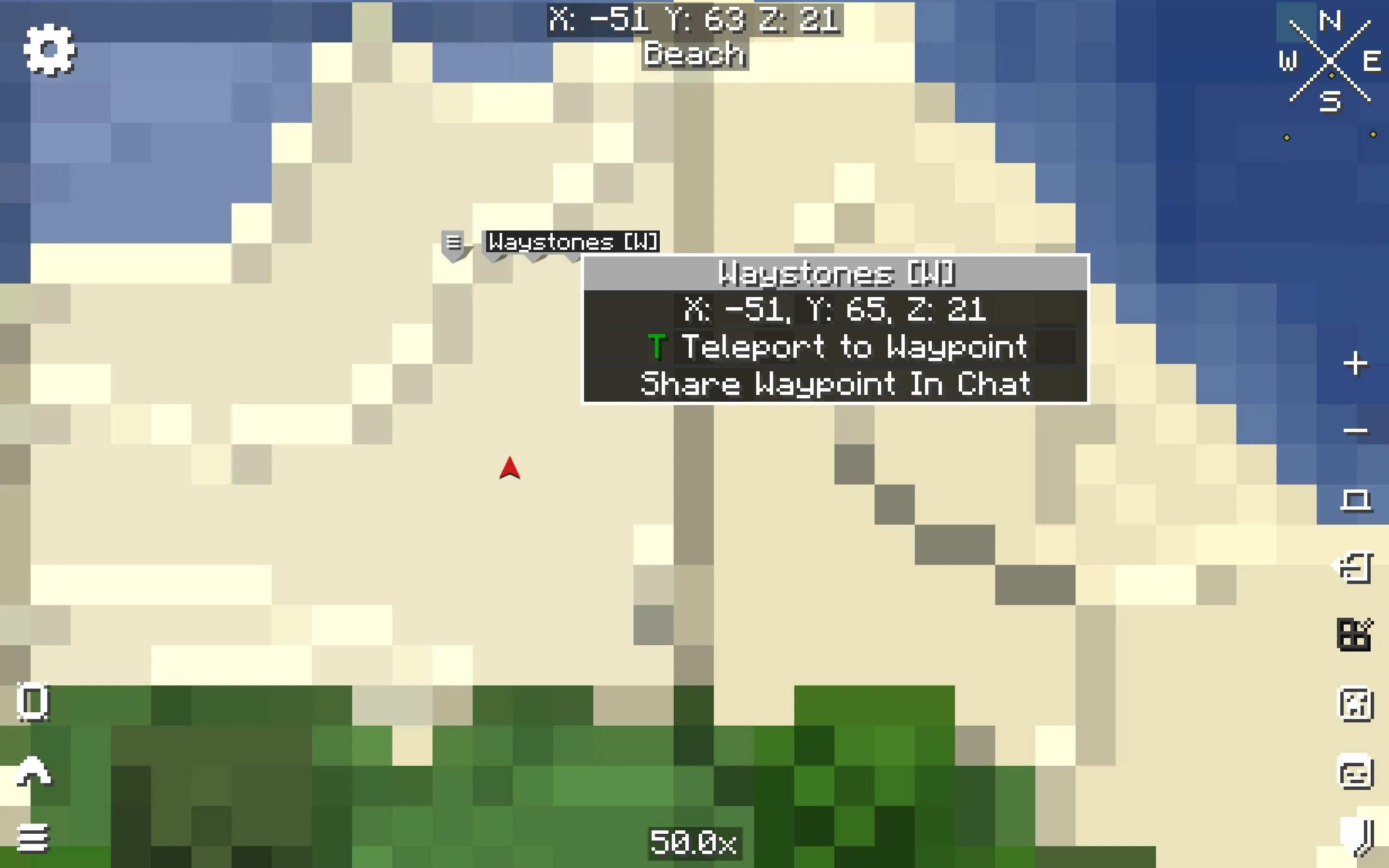 Xaero's Maps x Waystones, Моды, Minecraft