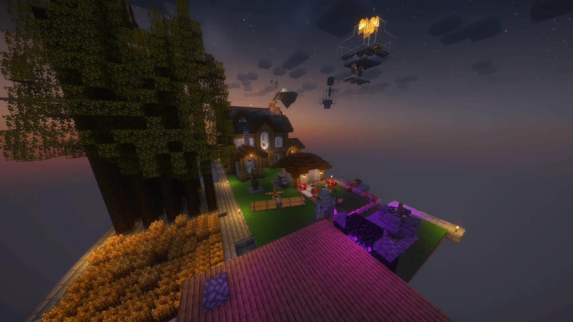 Majnr Skyblock — скриншот 1 (Модпаки, Minecraft)