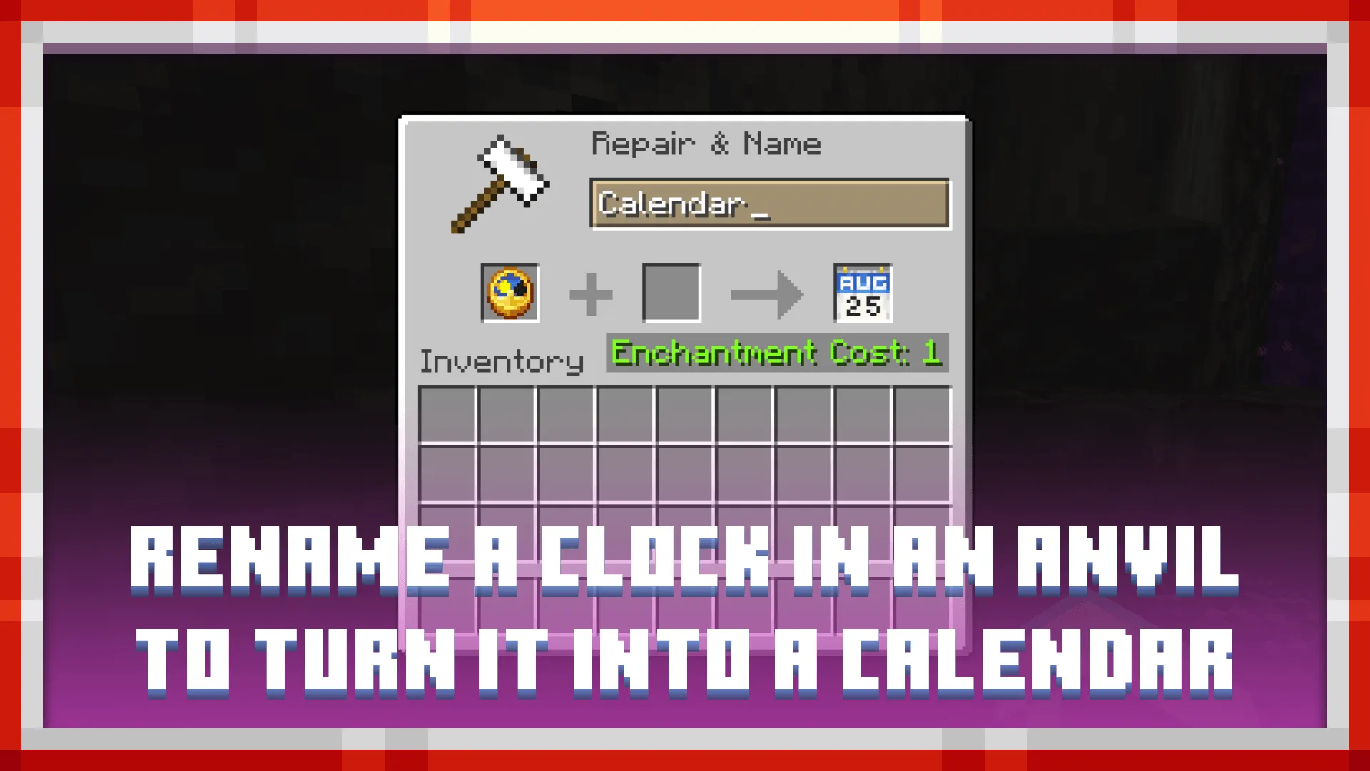 Calendars, Текстуры, Minecraft