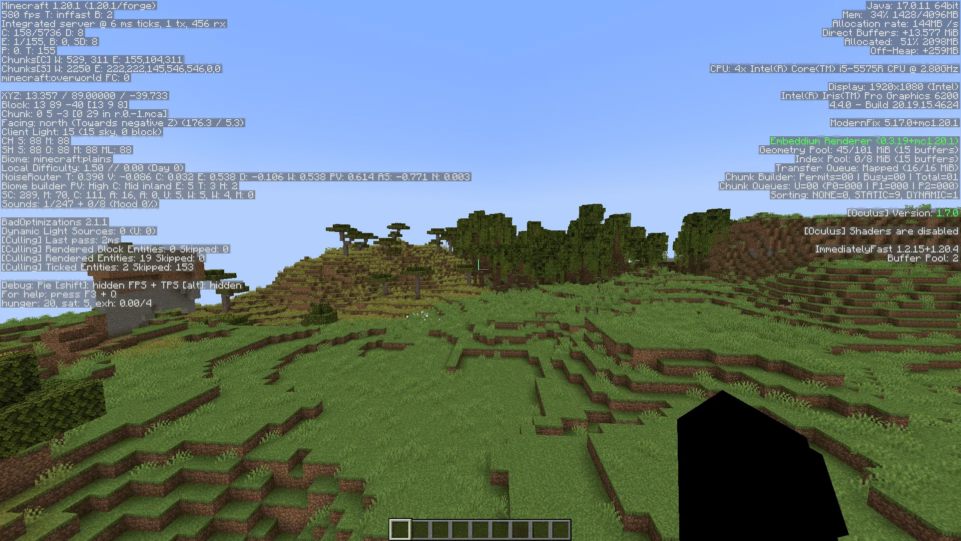 Forgium [Optimization + FPS] — скриншот 1 (Модпаки, Minecraft)