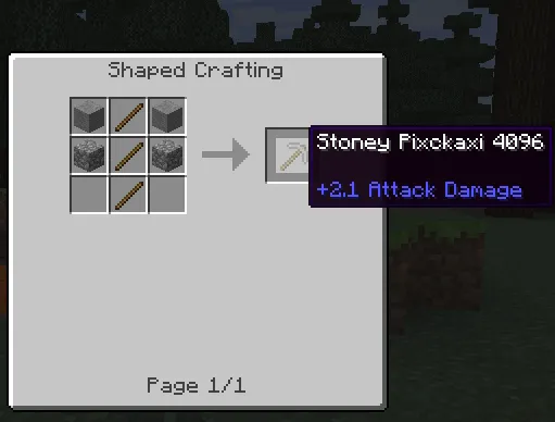 Stoney Pickaxi — скриншот 1 (Моды, Minecraft)