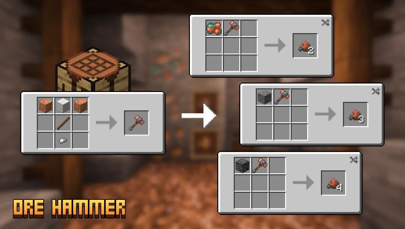 Ore Hammer, Моды, Minecraft
