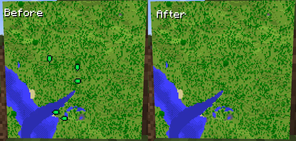 No Green Pointers, Текстуры, Minecraft