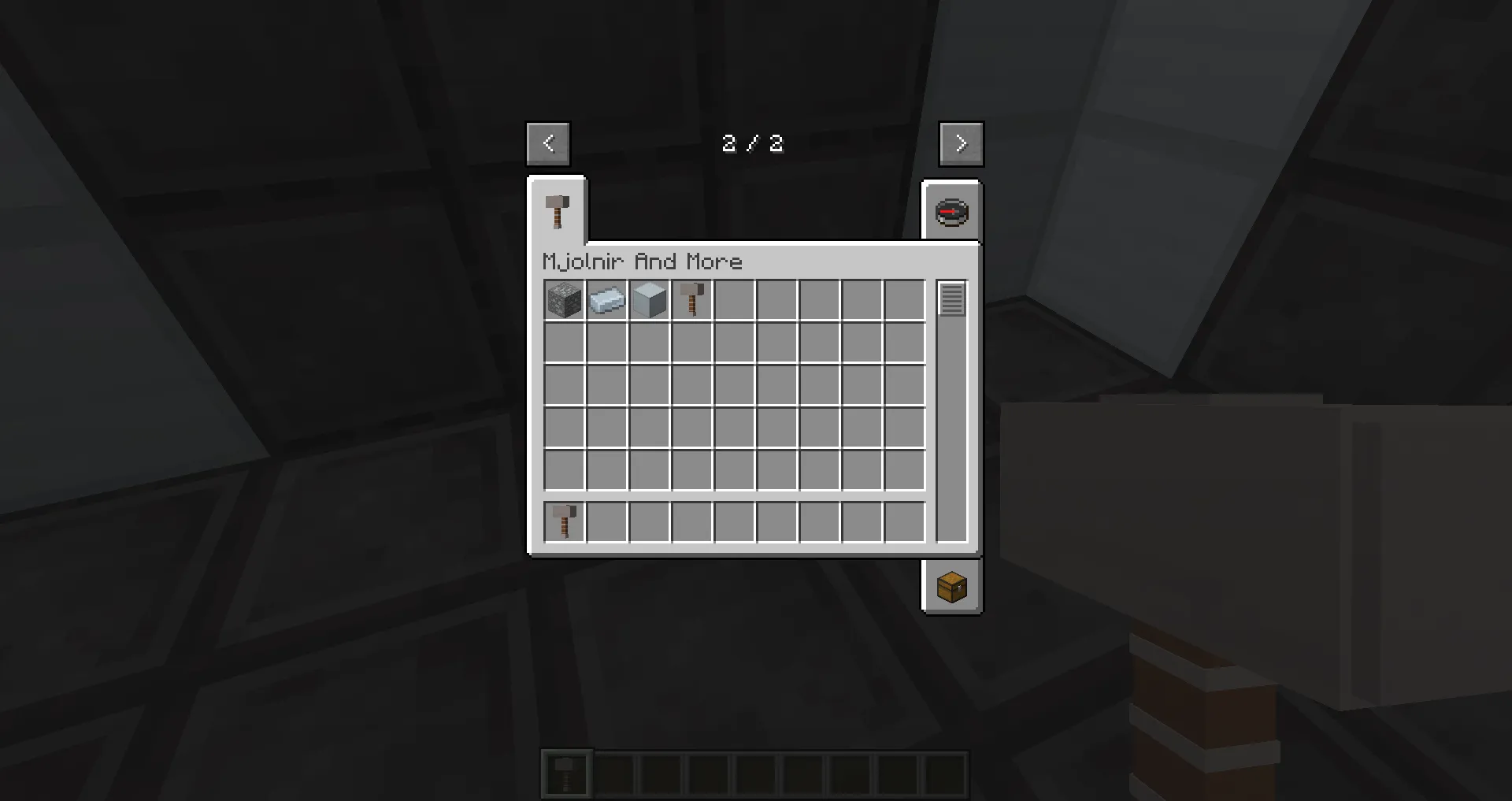 Mjolnir, Моды, Minecraft