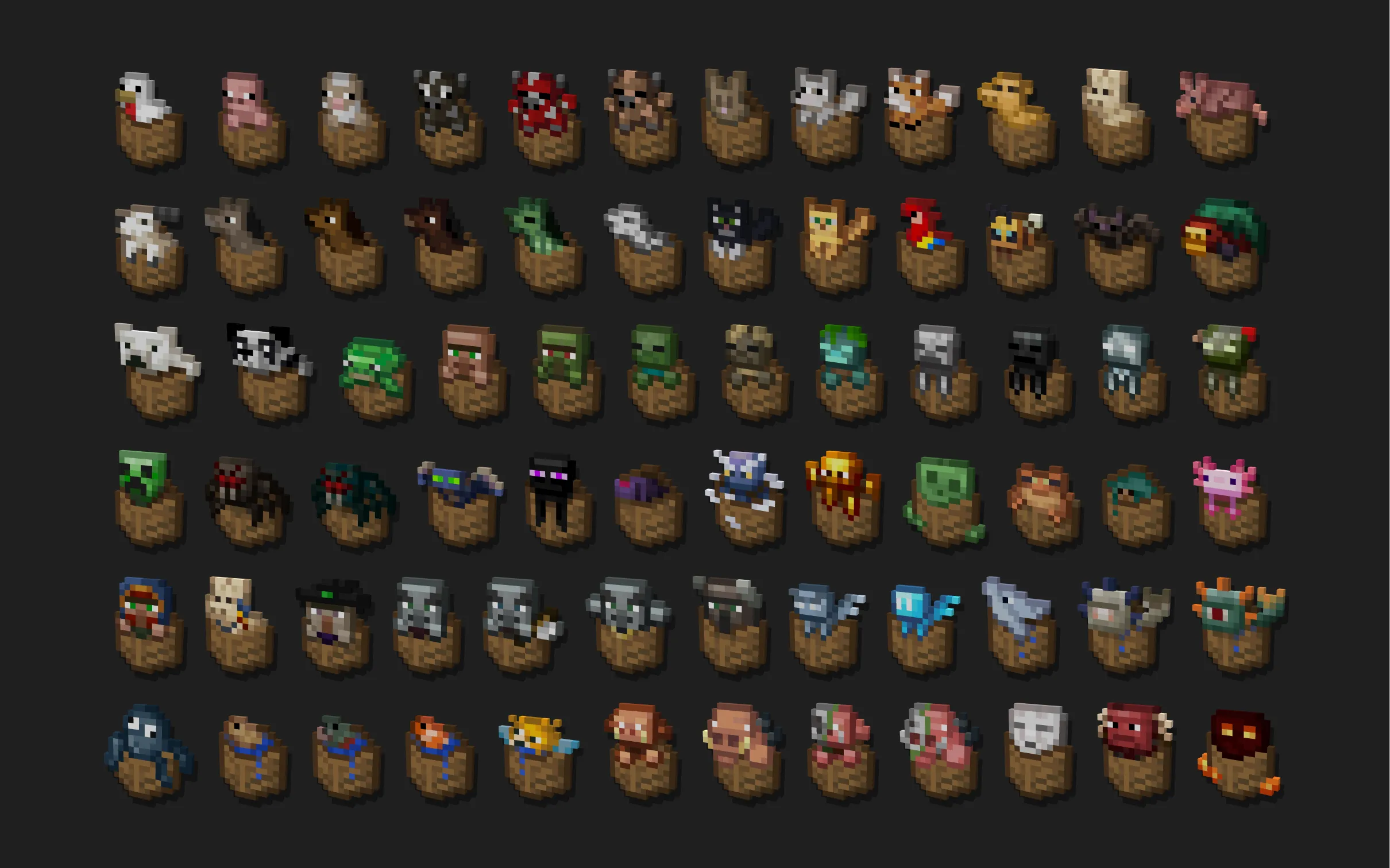 Mob Crates, Текстуры, Minecraft
