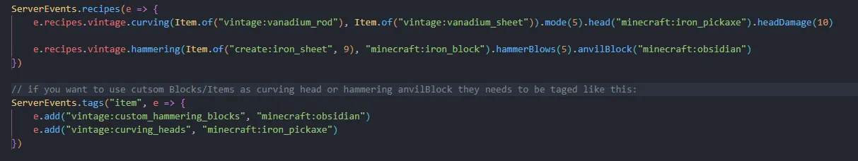 Create: Vintage, Моды, Minecraft