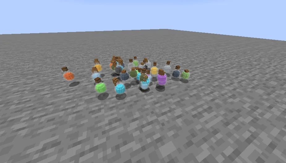 reiner2009's 3D potions, Текстуры, Minecraft