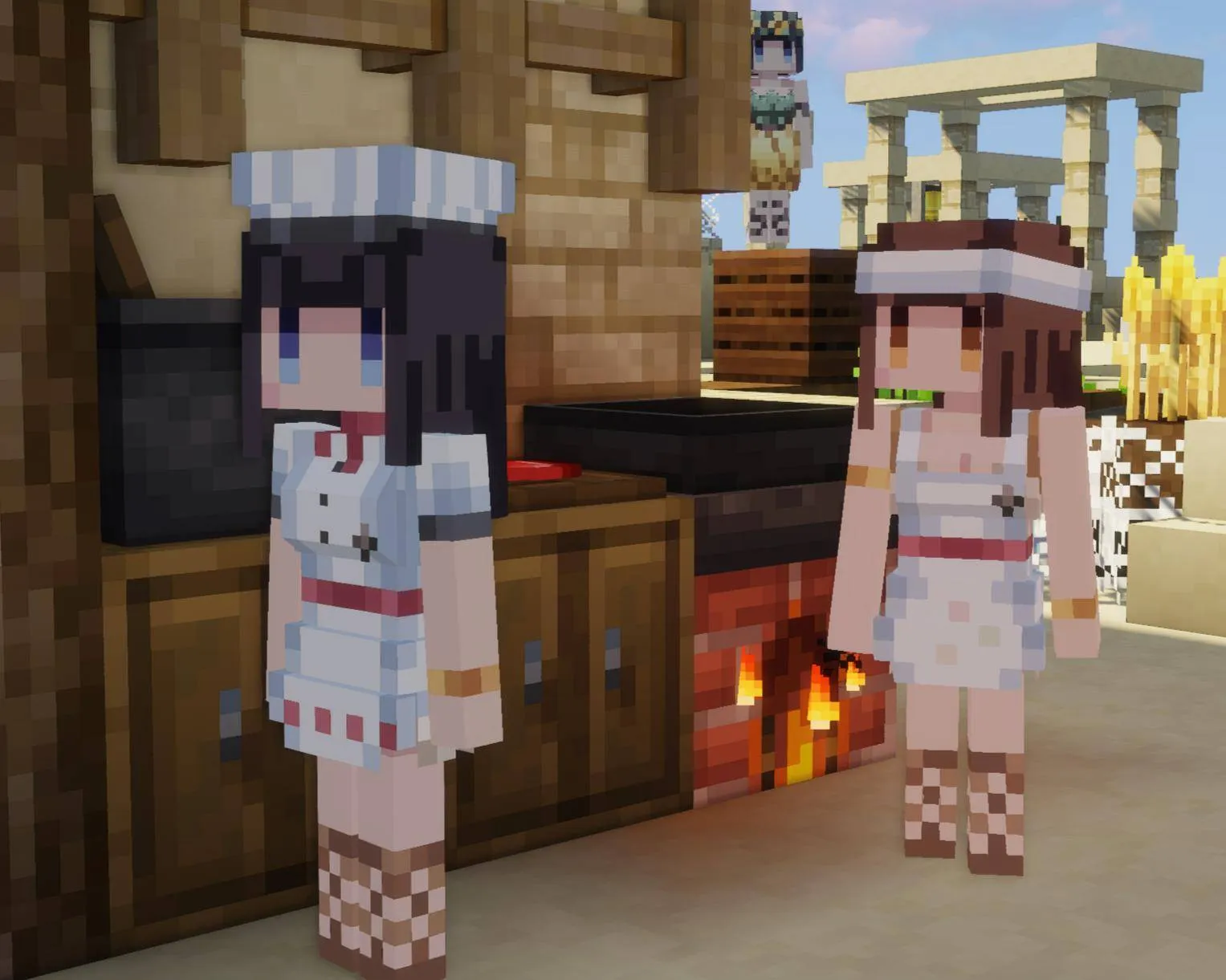 Melody's Cute Girl Villagers — скриншот 13 (Текстуры, Minecraft)