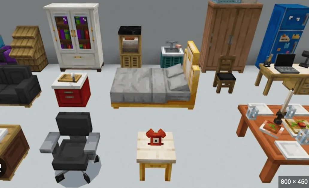 All the furniture. — скриншот 4 (Модпаки, Minecraft)