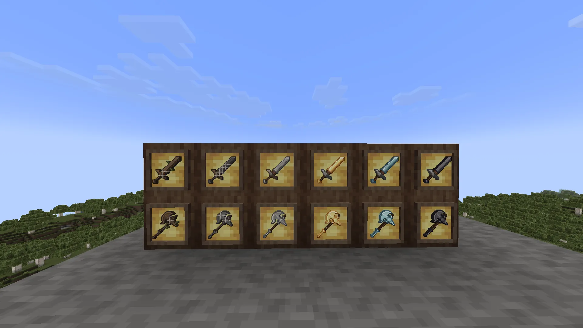 Ashen + Fabled Weaponry — скриншот 6 (Текстуры, Minecraft)