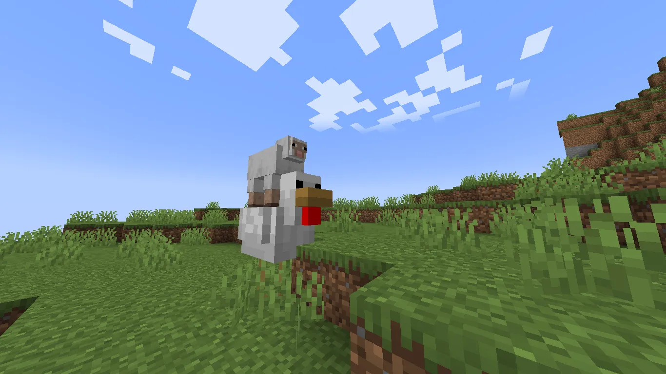 Minecraft but Every Mob is a Chicken Jokey, Моды, Minecraft