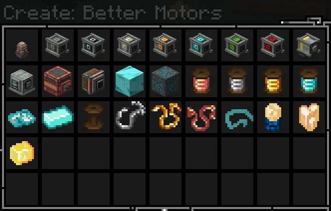 Create: Better Motors (Crafts & Additions Addon), Моды, Minecraft