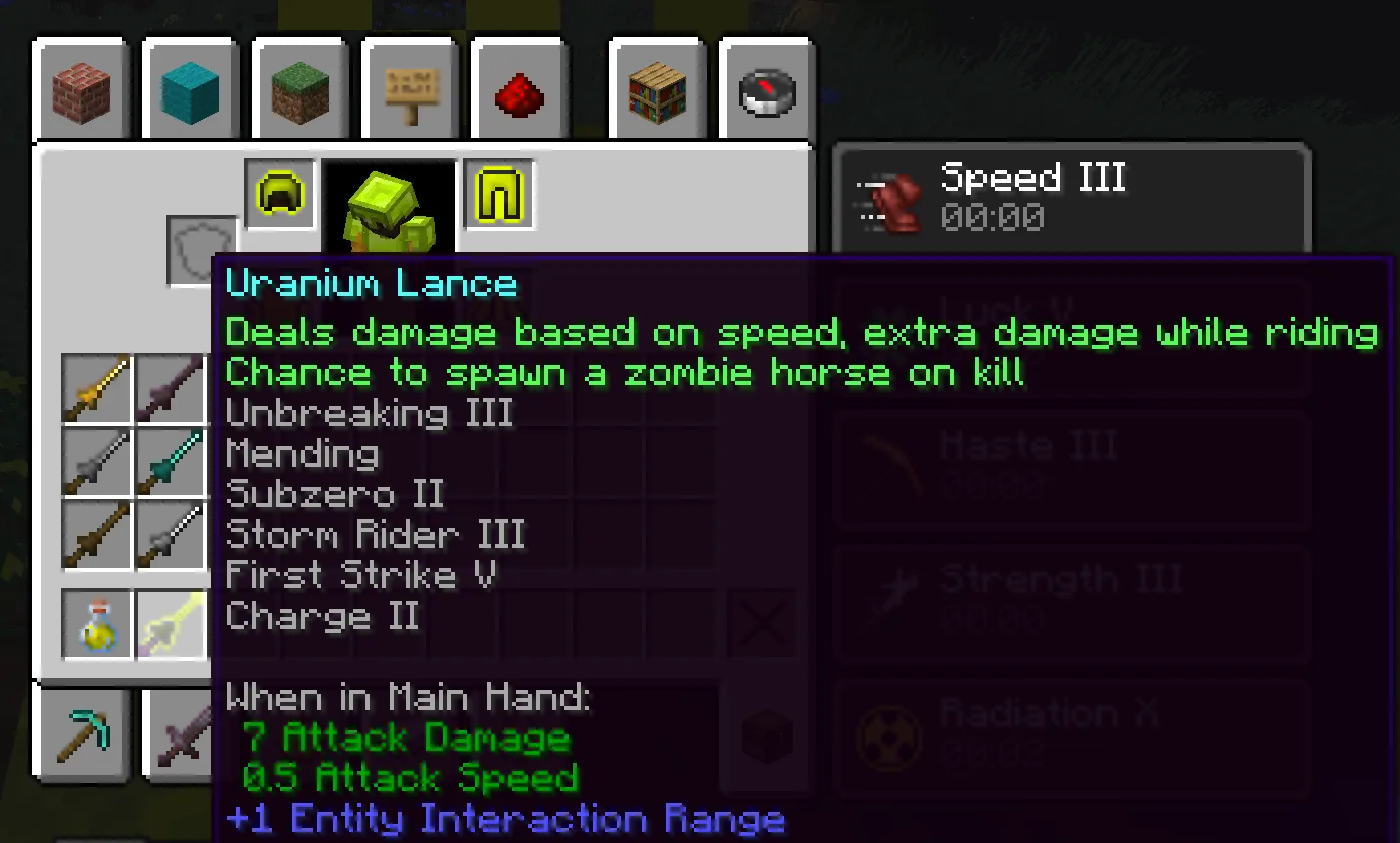 Uranium Combat and etc. — скриншот 4 (Моды, Minecraft)