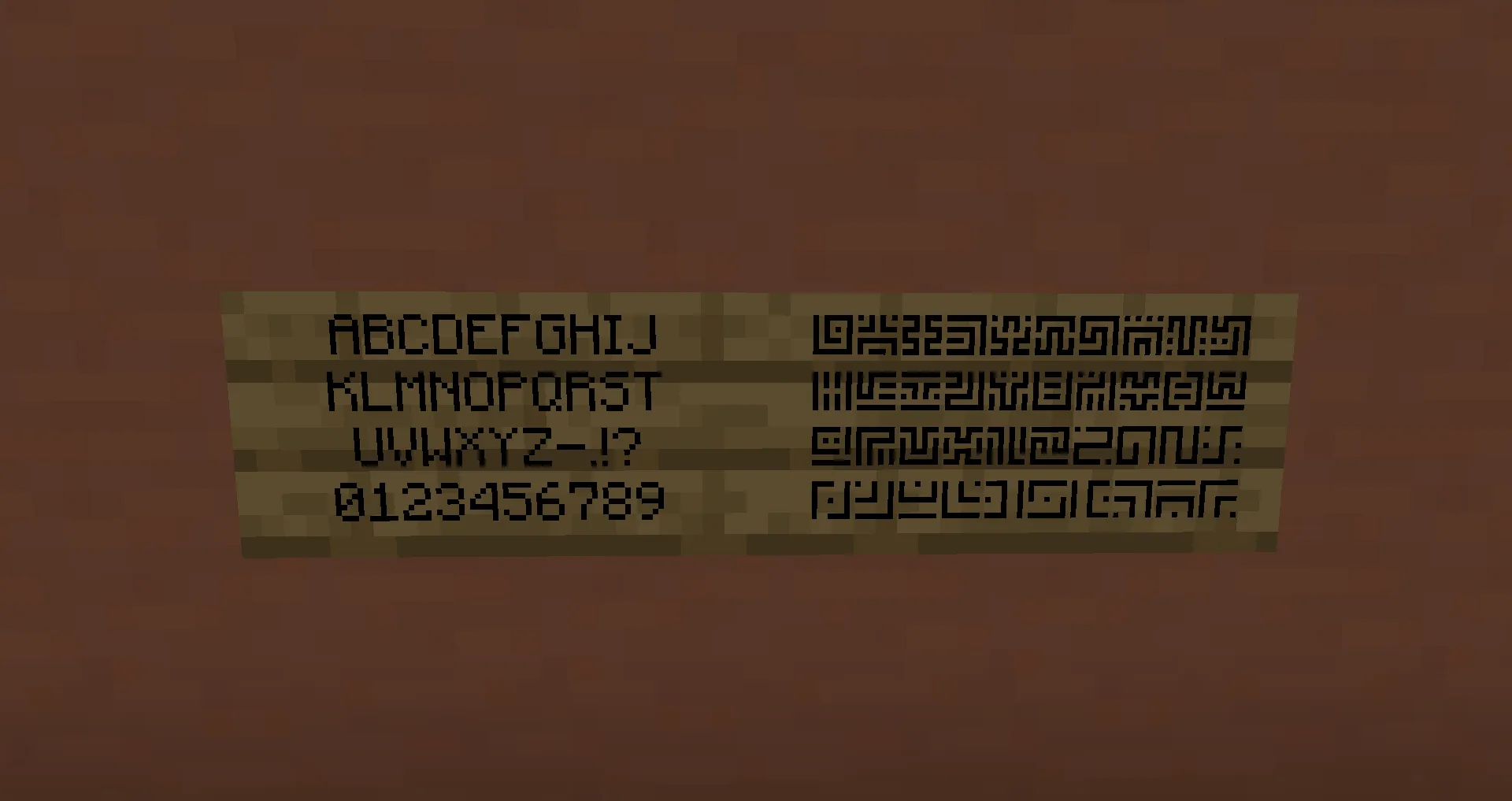 Sheikah Font — скриншот 2 (Моды, Minecraft)