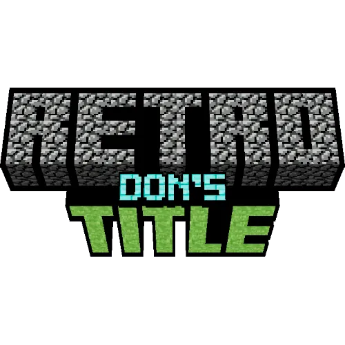 Don's Retro Title — скриншот 1 (Текстуры, Minecraft)