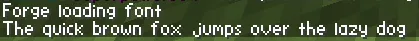 Forge loading font, Текстуры, Minecraft