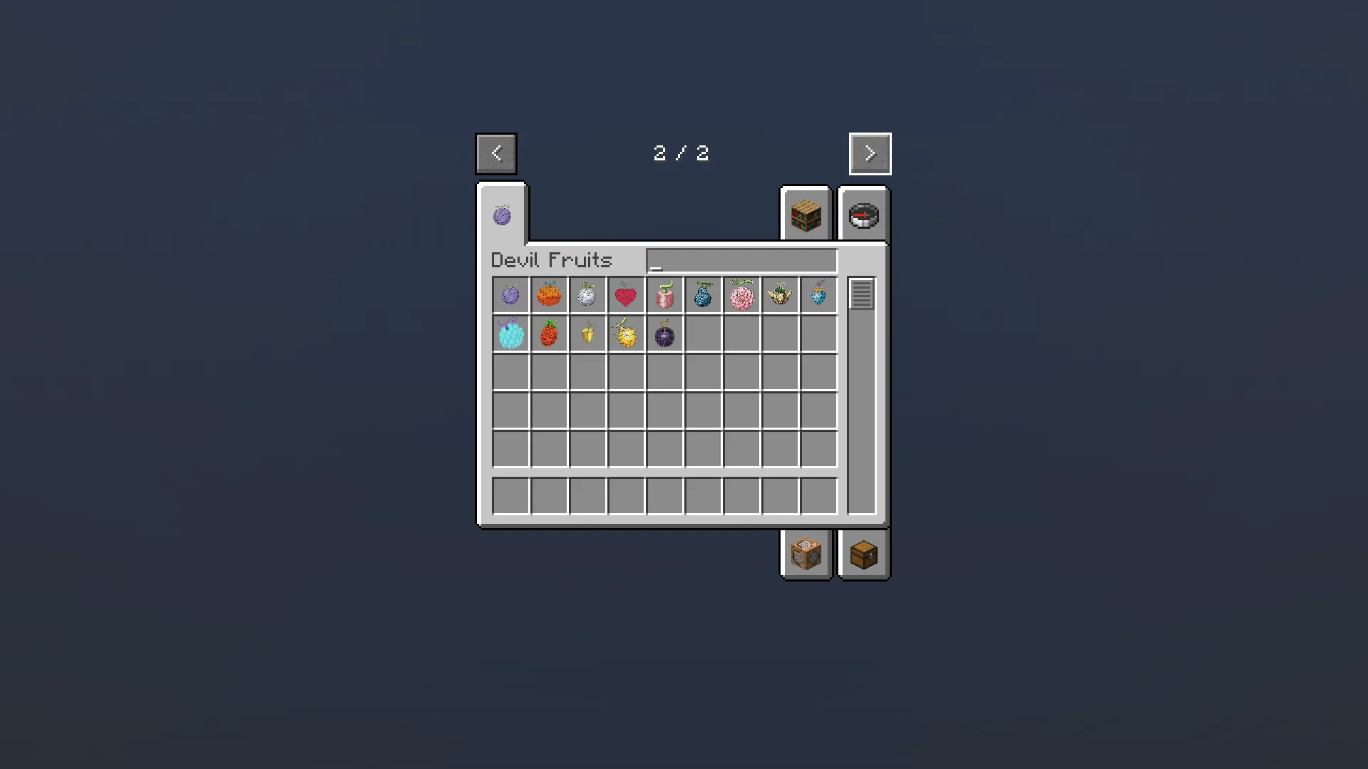 One Piece Fruits, Моды, Minecraft