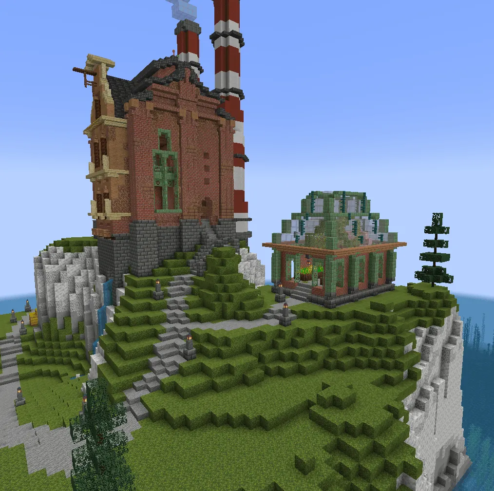 Steampunk Isle | Simple Starters | Create Factory Base/House, Карты, Minecraft