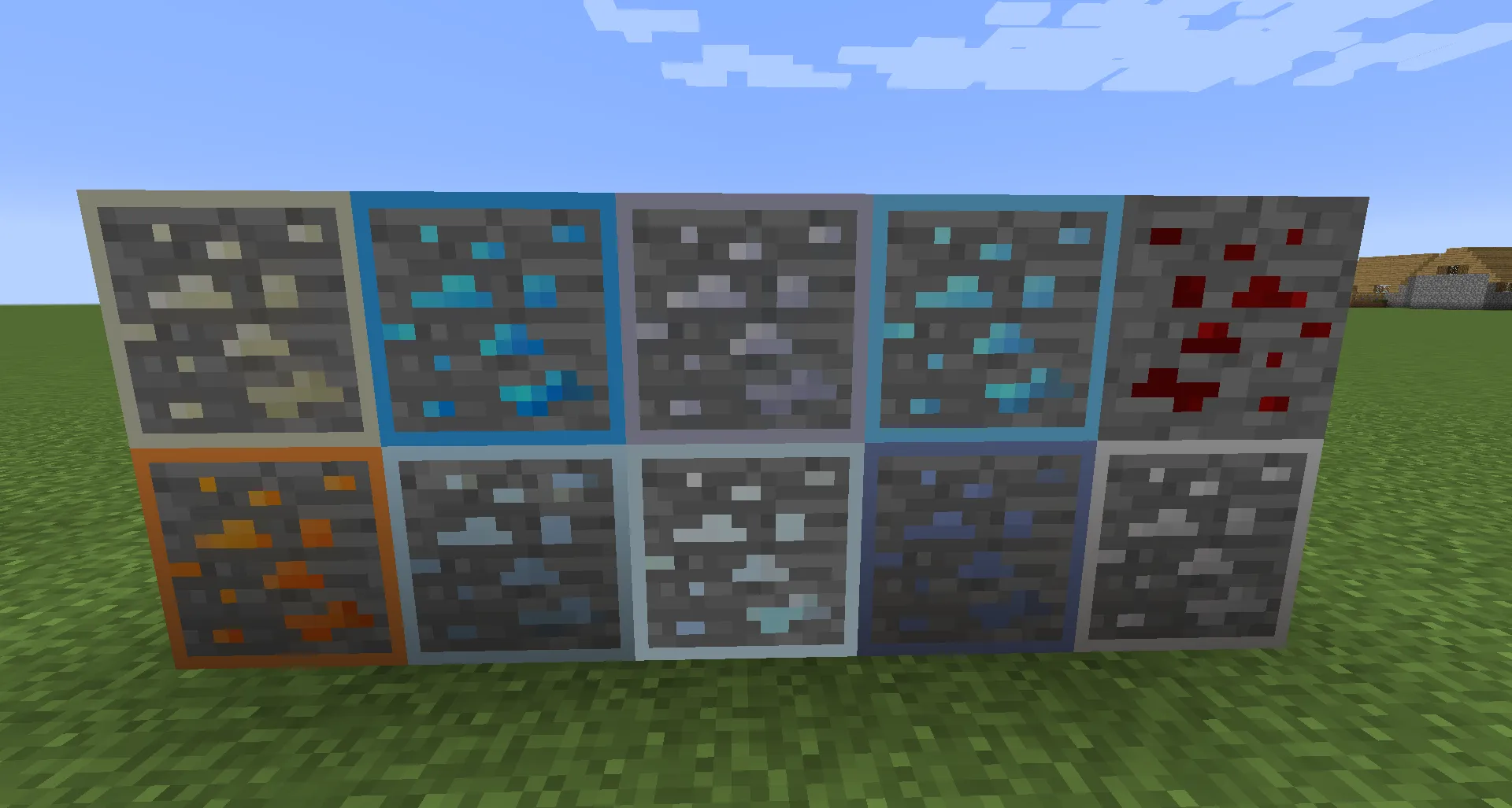 Ore Grids, Текстуры, Minecraft