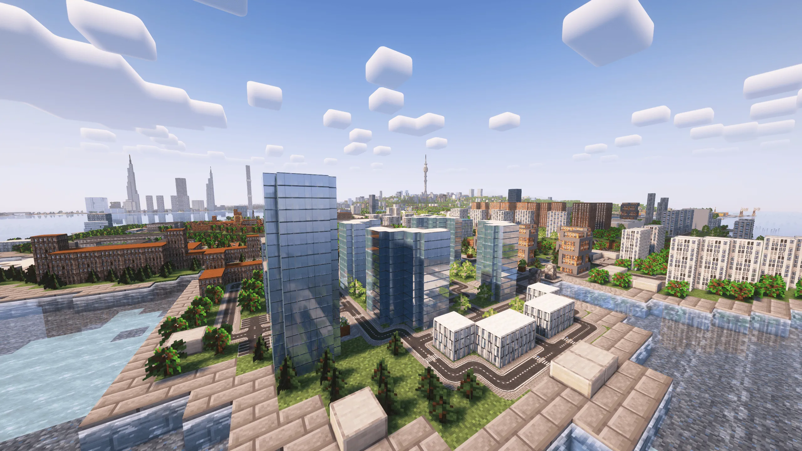 CityMod: One Block - One Building — скриншот 3 (Моды, Minecraft)