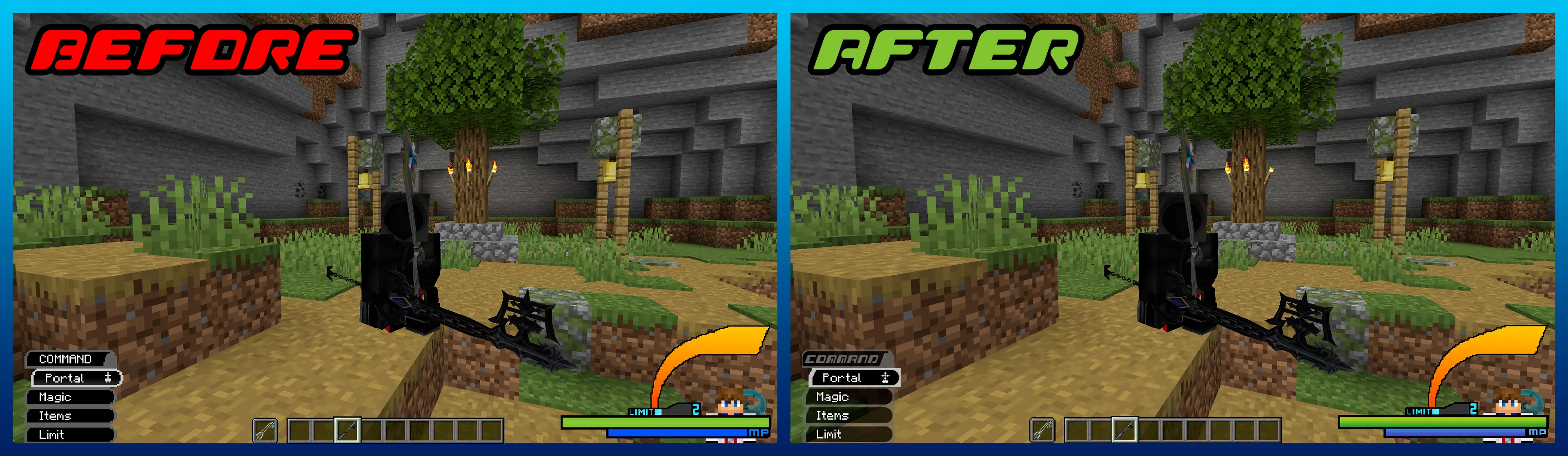Kingdom Hearts 1 GUI for Kingdom Keys 2 — скриншот 1 (Текстуры, Minecraft)